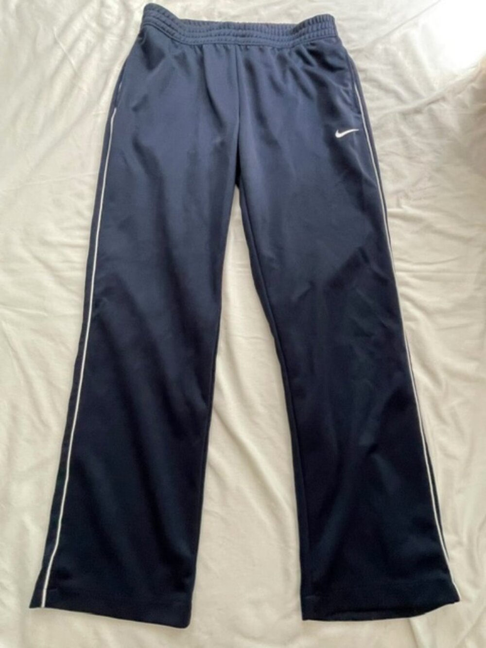 Nike Men's Ruched Drawstring Track Pants, Blue Navy, Size L